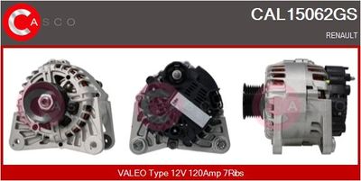 CASCO CAL15062GS Генератор  для RENAULT DUSTER (Рено Дустер)