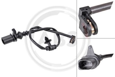 Styk ostrzegawczy, zużycie okładzin hamulcowych A.B.S. 39911