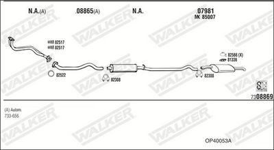 SISTEM DE ESAPAMENT WALKER OP40053A