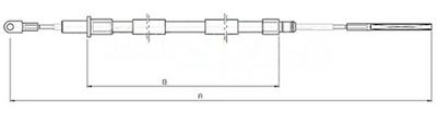 Håndbremsekabel METZGER 10.4155