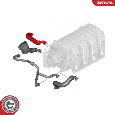 Hadice, větrání klikové skříně SKV 54SKV749