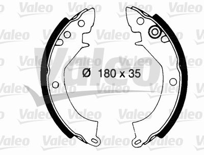 Комплект тормозных колодок VALEO 562687 для MITSUBISHI COLT