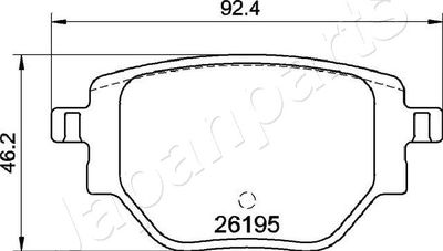 SET PLACUTE FRANA FRANA DISC JAPANPARTS PP0408AF 1