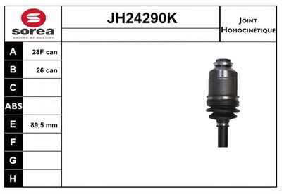 GELENKSATZ ANTRIEBSWELLE SNRA JH24290K