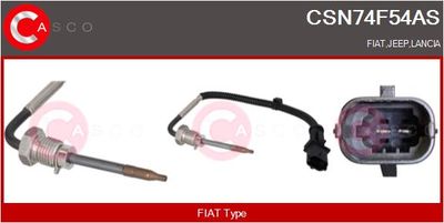 SENZOR TEMPERATURA GAZE EVACUARE