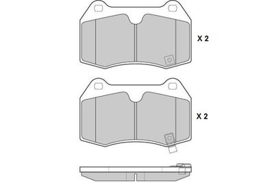 E.T.F. 12-1165 Тормозные колодки и сигнализаторы для NISSAN 350Z Roadster (Z33) 3.5 E.T.F. 12-1165 Тормозные колодки и сигнализаторы для NISSAN 350Z Roadster (Z33) 3.5
