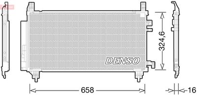 Конденсатор, кондиционер DENSO DCN50046 для TOYOTA YARIS