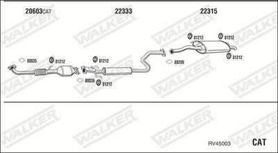 Изпускателна система WALKER RV45003