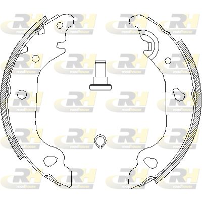 Комплект тормозных колодок ROADHOUSE 4098.01 для ZASTAVA 10