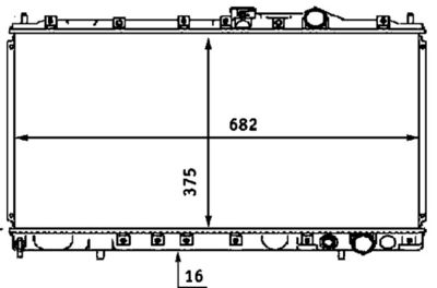 Radiateur - CR537000S - MAHLE