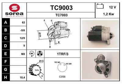 STARTER SNRA TC9003