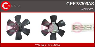 VENTILATOR RADIATOR CASCO CEF73309AS