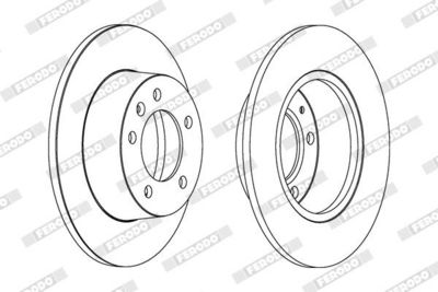 BREMSSCHEIBE FERODO DDF1272C 1