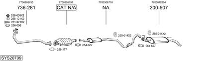 Układ wydechowy BOSAL SYS20709