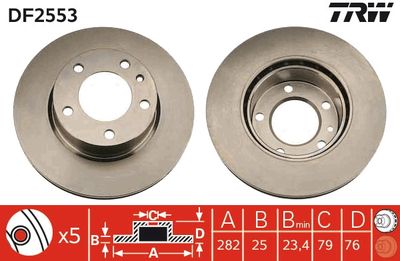 DISC FRANA TRW DF2553