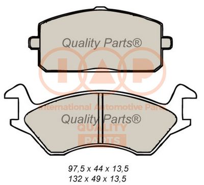 Комплект тормозных колодок, дисковый тормоз IAP QUALITY PARTS 704-17089 для TOYOTA STARLET