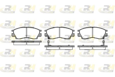 Комплект тормозных колодок, дисковый тормоз ROADHOUSE 2290.02 для MITSUBISHI SAPPORO