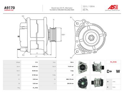 Alternator AS-PL A9170