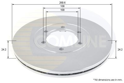 COMLINE Remschijf Comline (ADC1069V)