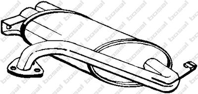 Глушитель выхлопных газов конечный KLOKKERHOLM 177-115 для MITSUBISHI COLT