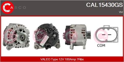 CASCO CAL15430GS Генератор для VW TOUAREG (7LA, 7L6, 7L7)