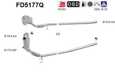 FILTRU FUNINGINE/PARTICULE SIST.DE ESAPAMENT