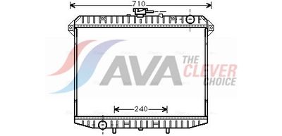 радиатор, охлаждане на двигателя AVA Clever Choice DN2148