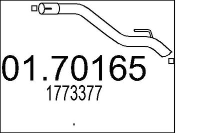 Rura wydechowa MTS 01.70165