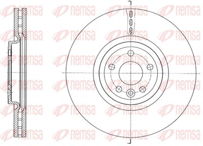 Тормозной диск REMSA 61758.10 для JAGUAR F-PACE