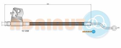 ADRIAUTO 10.1258 Тормозной шланг  для HYUNDAI i20 I (PB, PBT) 1.4 CRDi