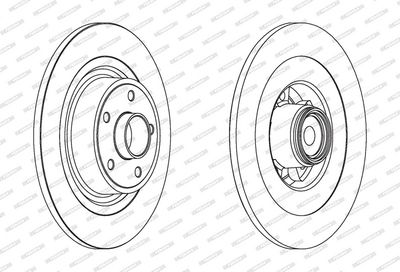 BREMSSCHEIBE FERODO DDF16541 1
