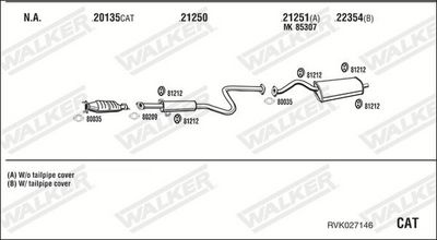 SISTEM DE ESAPAMENT WALKER RVK027146