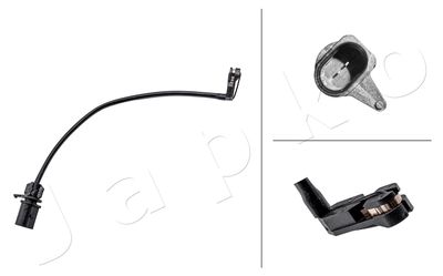 Styk ostrzegawczy, zużycie okładzin hamulcowych JAPKO BPW-149