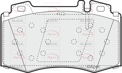 Brake Pad Set APEC PAD1153B