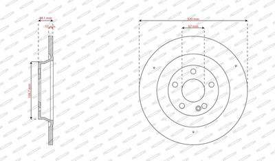 DISC FRANA FERODO DDF3002C 1