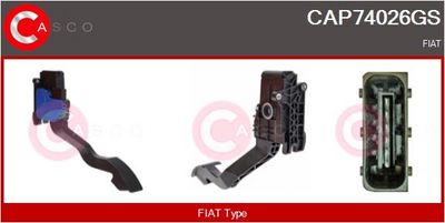 Sada akceleračního pedálu CASCO CAP74026GS
