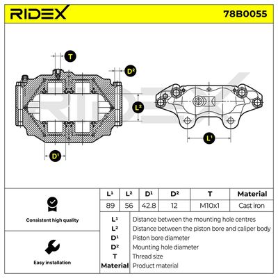 спирачен апарат RIDEX