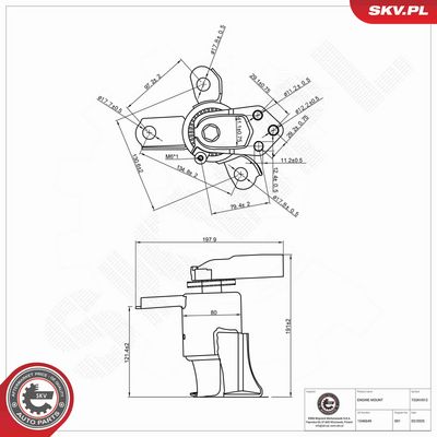 SUPORT MOTOR ESEN SKV 75SKV012 5