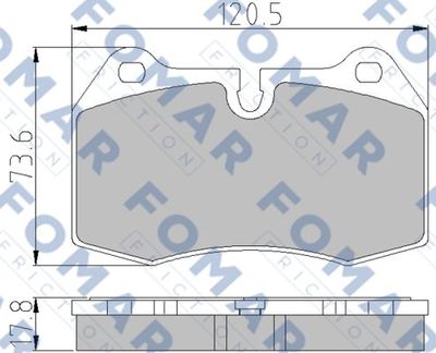 FOMAR Friction FO 904981 Тормозные колодки и сигнализаторы  для BMW 7 (E38) 730 i, iL
