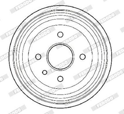 BREMSTROMMEL FERODO FDR329201 1