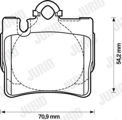 Brake Pad Set, disc brake 571962J