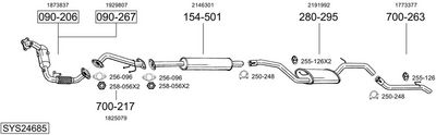 SISTEM DE ESAPAMENT BOSAL SYS24685