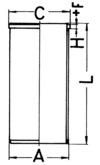 Cilindervoering - 89734190 - KOLBENSCHMIDT