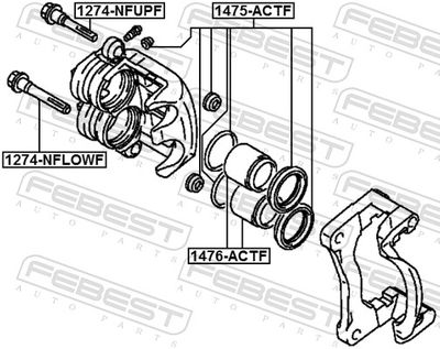 Repair Kit, brake caliper 1475-ACTF