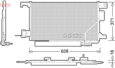 DENSO Condensor, airconditioning (DCN17026)