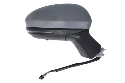 Zijspiegel Rechts (elektrisch, in reliëf, met verwarming, under-coated, met indicator, met temperatuursensor) past: MITSUBISHI COLT VII  RENAULT CLIO V Ph I, CLIO V Ph II 09.19-