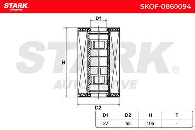 маслен филтър STARK SKOF-0860094