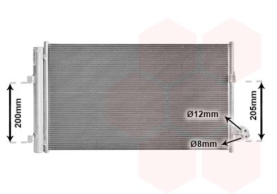 VAN WEZEL 06015708 Радиатор кондиционера  для BMW 8 (Бмв 8)