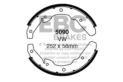 Комплект тормозных колодок EBC Brakes 5090 для VW TRANSPORTER