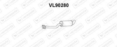 VENEPORTE VL90280 Глушитель выхлопных газов  для VOLVO 780 (Вольво 780)